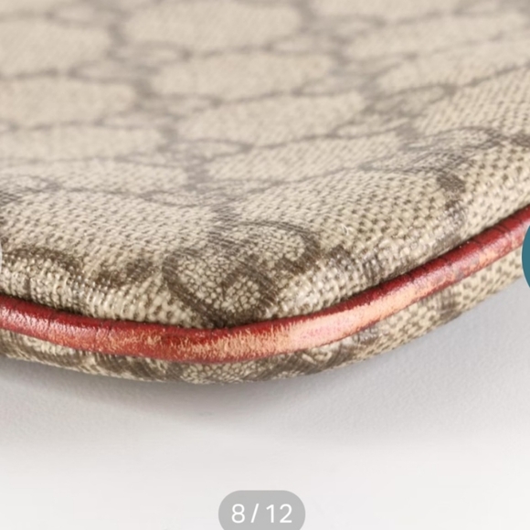 Authentic Gucci Tote Bag Supreme Coated Canvas and Leather RED ❤️❤️ - Picture 7 of 9